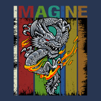 Imagine Fantastic Dragon Vintage Cool Art Men Denim Jacket | Artistshot