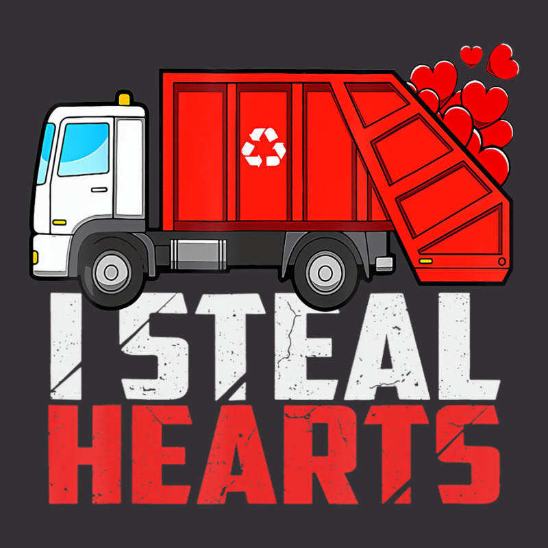 I Steal Hearts Garbage Truck Valentines Day Toddle Vintage Hoodie | Artistshot