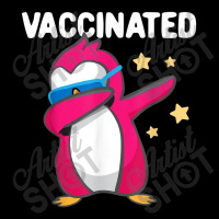 Vaccinated Dabbing Pink Penguin Immunization Vaccination Adjustable Cap | Artistshot