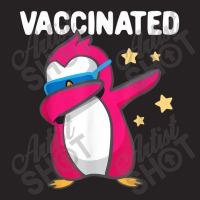 Vaccinated Dabbing Pink Penguin Immunization Vaccination Vintage Cap | Artistshot