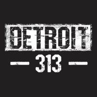 This Is My Detroit 313 Michigan Distressed T Shirt T-shirt | Artistshot