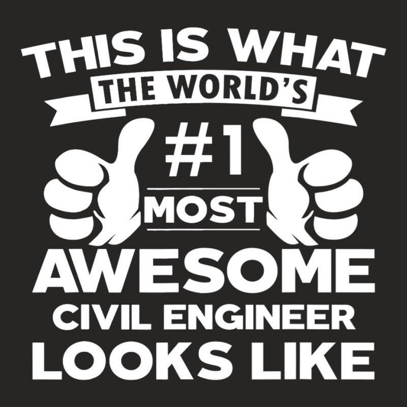 Certified Cool Civil Engineer Awesome Looks Like E Ladies Fitted T-Shirt by Fabulousam | Artistshot