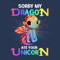 Sorry My Dragon Ate Your Unicorn Funny Shirt Gift  Ladies Denim Jacket | Artistshot