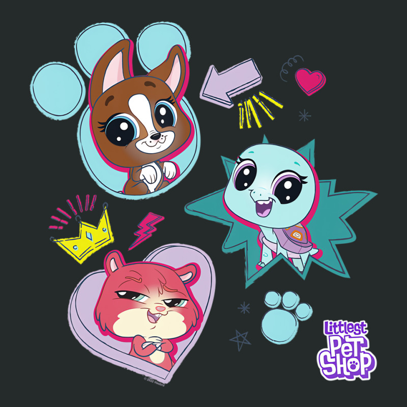 Littlest Pet Shop Pawsitively Cute Group T Shirt Women's Triblend Scoop T-shirt by kranendon | Artistshot