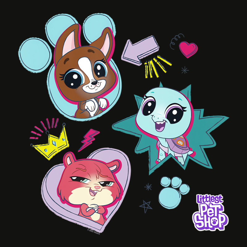 Littlest Pet Shop Pawsitively Cute Group T Shirt Scorecard Crop Tee by kranendon | Artistshot