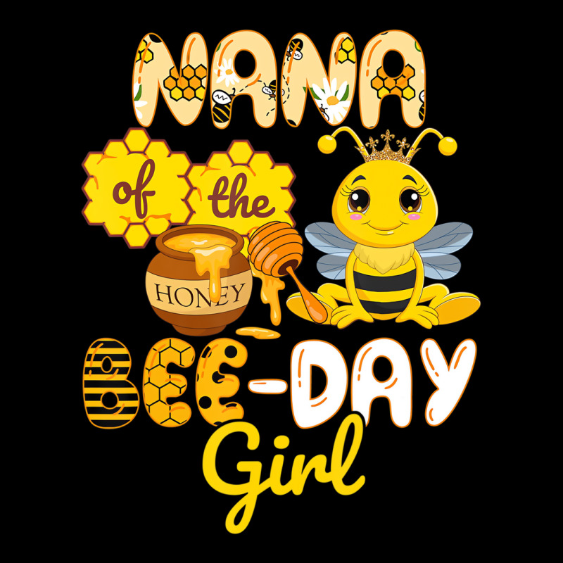 Nana Of The Bee Day Girl Funny Bee Birthday Party Maternity Scoop Neck T-shirt | Artistshot