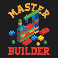 Master Builder Block Building Master Brick Builder Classic T-shirt | Artistshot