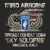 173rd Airborne Brigade Combat Team U.s Flag Vetera Ladies Fitted T-shirt | Artistshot