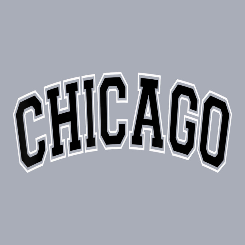 Chicago Illinois Il Varsity Style Black Text T Shi Tank Dress by coyagota | Artistshot