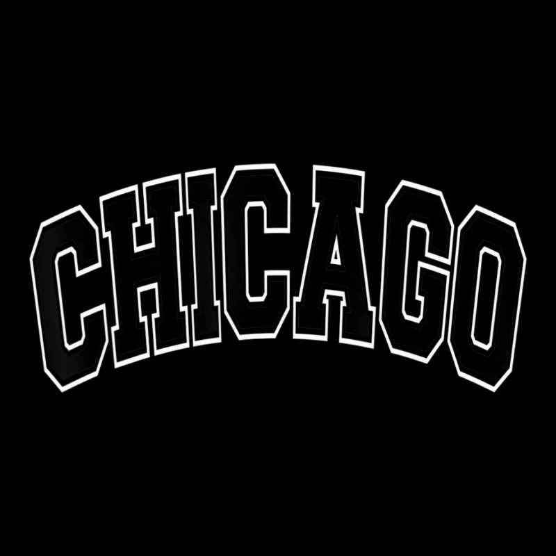 Chicago Illinois Il Varsity Style Black Text T Shi Legging by coyagota | Artistshot