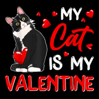 My Cat Is My Valentine Cute Valentine's Day Cat Da Pocket T-shirt | Artistshot