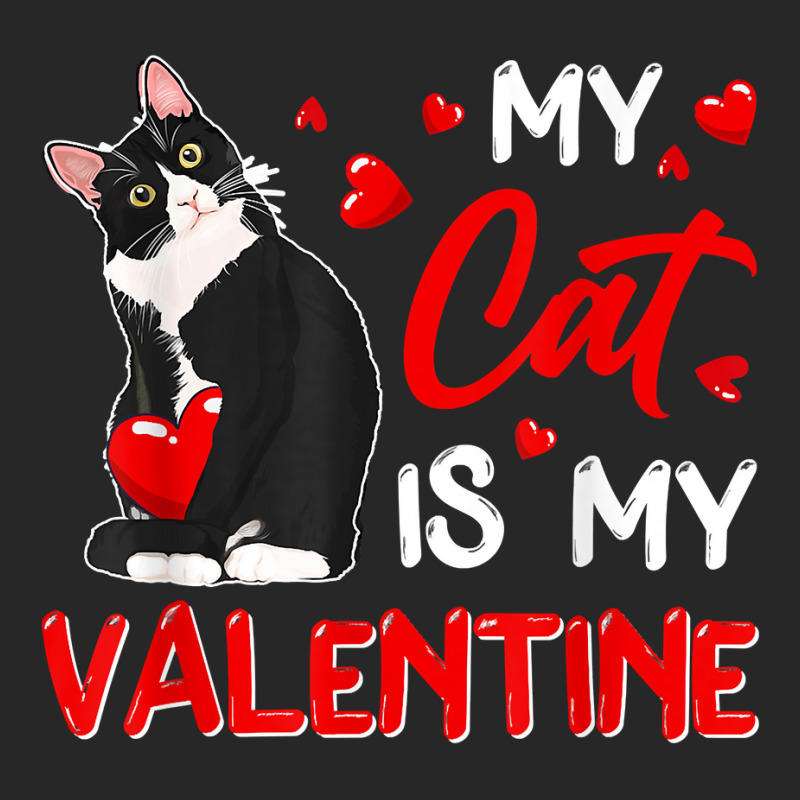 My Cat Is My Valentine Cute Valentine's Day Cat Da Men's T-shirt Pajama Set | Artistshot