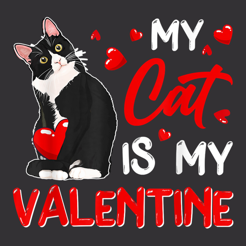 My Cat Is My Valentine Cute Valentine's Day Cat Da Vintage Short | Artistshot