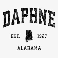 Daphne Alabama Al Vintage Athletic Black Sports De Ladies Fitted T-shirt | Artistshot