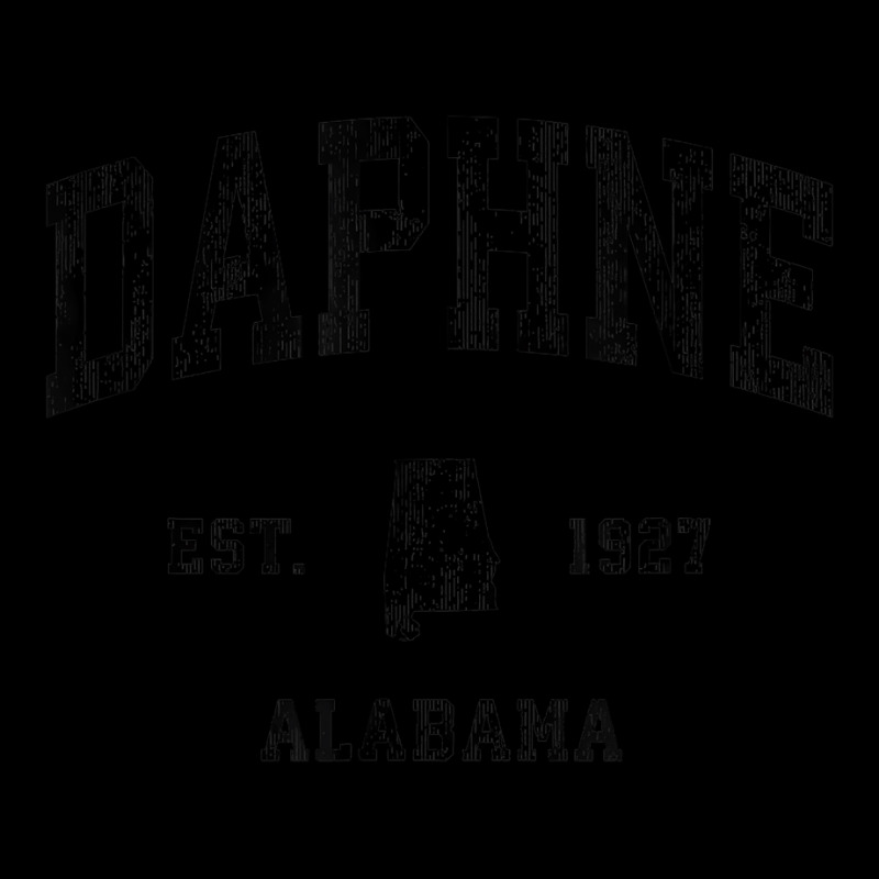 Daphne Alabama Al Vintage Athletic Black Sports De Cropped Sweater by galloywa | Artistshot