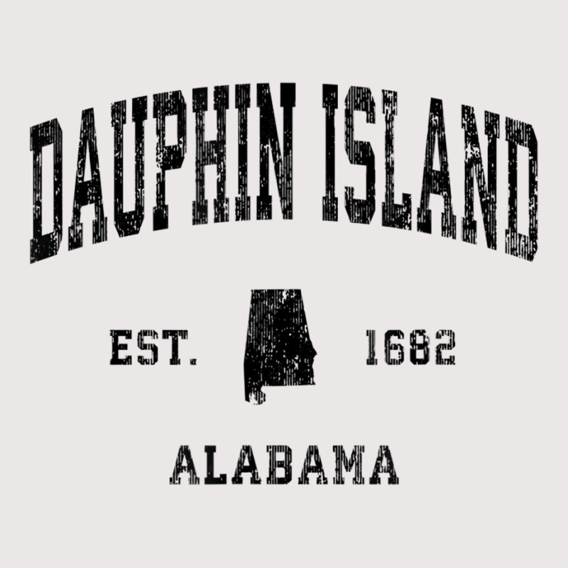 Dauphin Island Alabama Al Vintage Athletic Black S Pocket T-Shirt by galloywa | Artistshot