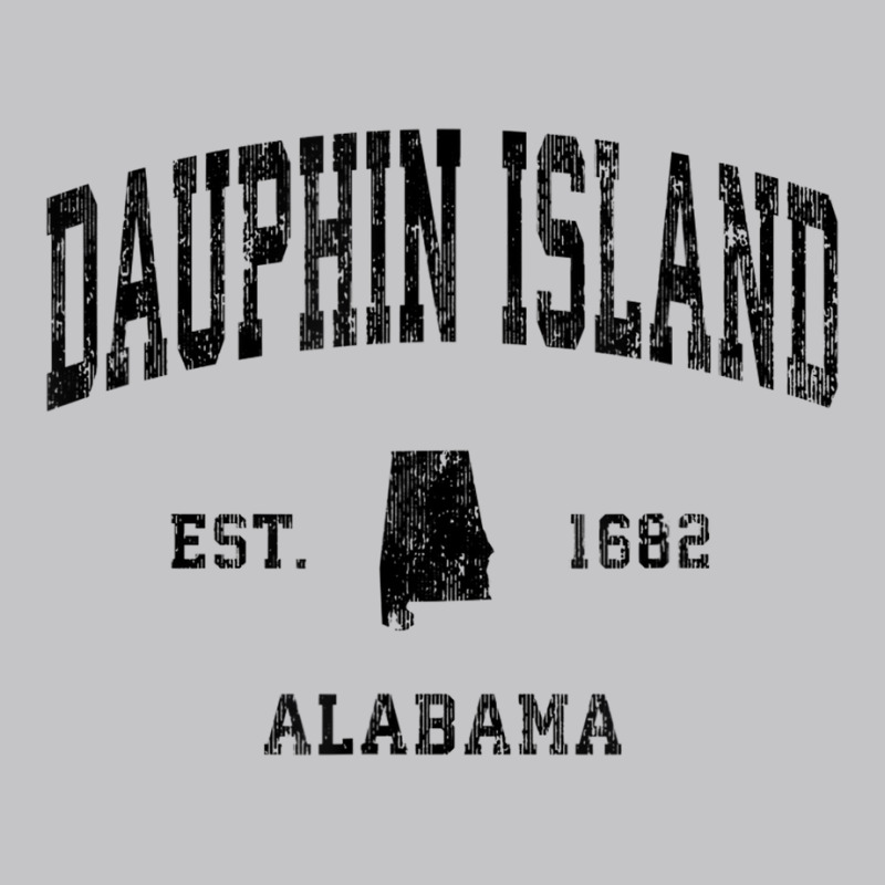 Dauphin Island Alabama Al Vintage Athletic Black S Baby Bodysuit by galloywa | Artistshot