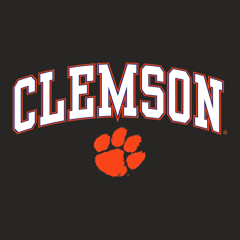 Mens Clemson Tigers Arch Over Dark Heather Officia Ladies Fitted T-Shirt by joycez | Artistshot