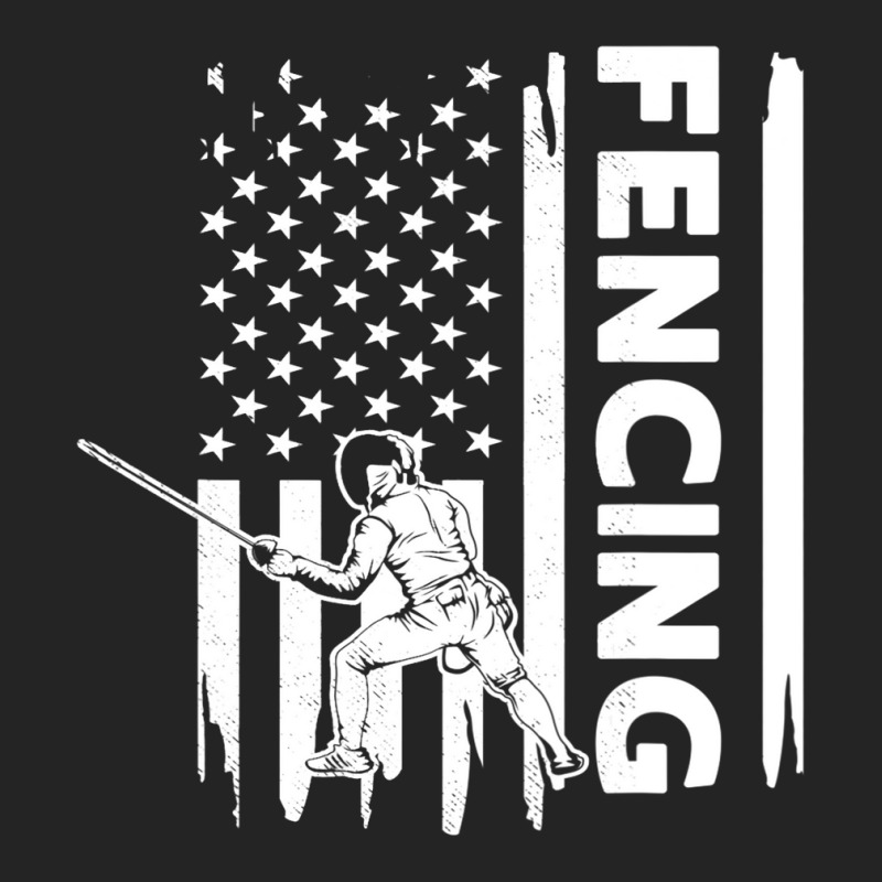 Fencing Us Flag Graphic Concept 3/4 Sleeve Shirt | Artistshot