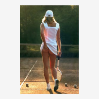 Tennis Girl Martin Elliott Adjustable Cap | Artistshot