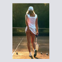 Tennis Girl Martin Elliott Bucket Hat | Artistshot