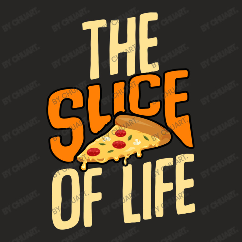 Slice Of Pizza Bistro Margarita Salami Cheese Fast Ladies Fitted T-Shirt by ChuArt. | Artistshot