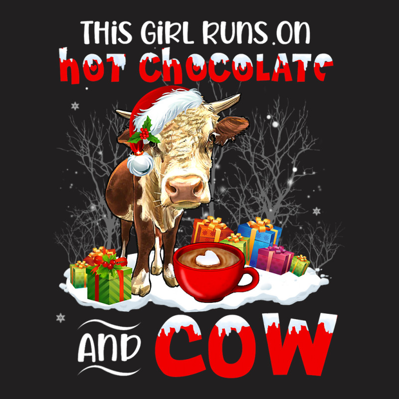 Cow Christmas Light Tree Cow Xmas Snow Lover 473 T-shirt | Artistshot