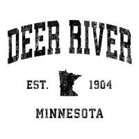 Deer River Minnesota Mn Vintage Athletic Black Spo Youth Hoodie | Artistshot