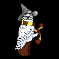 An Owl In A Hat And Stripey Scarf Women's V-neck T-shirt | Artistshot