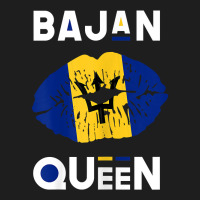 Womens Bajan Queen Shirt Barbados Flag Lips Barbad Classic T-shirt | Artistshot