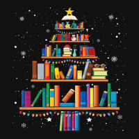 Christmas Library Tree Cute Book Lover Librarian X Graphic T-shirt | Artistshot