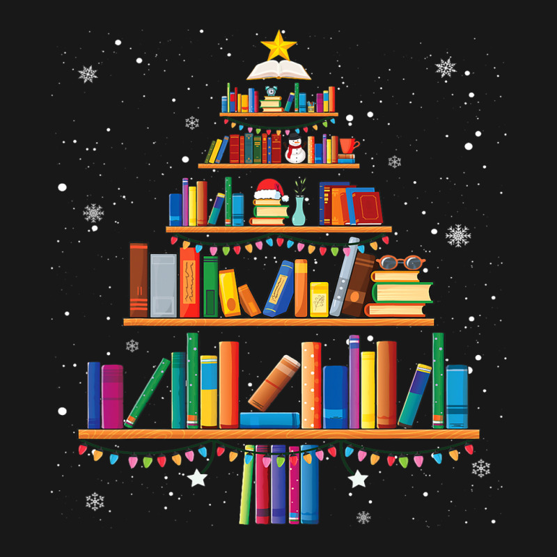 Christmas Library Tree Cute Book Lover Librarian X Flannel Shirt by Fabulousam | Artistshot