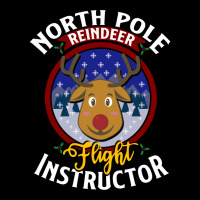 North Pole Flight Instructor! Funny Reindeer Lover Men's 3/4 Sleeve Pajama Set | Artistshot