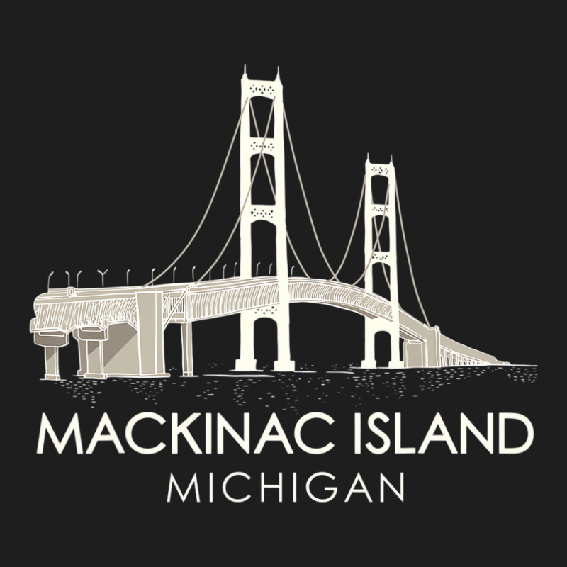 Mackinac Island Bridge Michigan Great Lakes Huron Classic T-shirt by kranendon | Artistshot