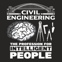 Civil Engineer Engineering Architect Construction  Ladies Fitted T-shirt | Artistshot