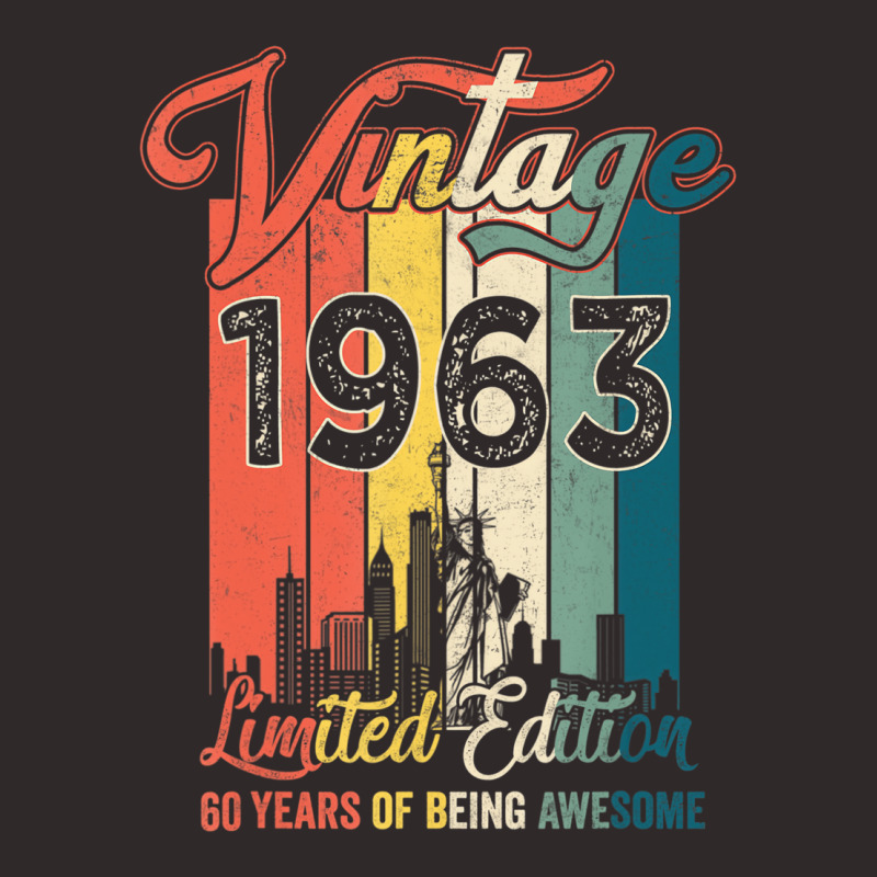 Vintage 1963 60 Years Of Being Awesome Gift Limite Racerback Tank by bantonjo | Artistshot