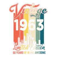 Vintage 1963 60 Years Of Being Awesome Gift Limite Maternity Scoop Neck T-shirt | Artistshot