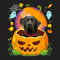 Black Labrador Witch Pumpkin Halloween Dog Lover F T-shirt | Artistshot