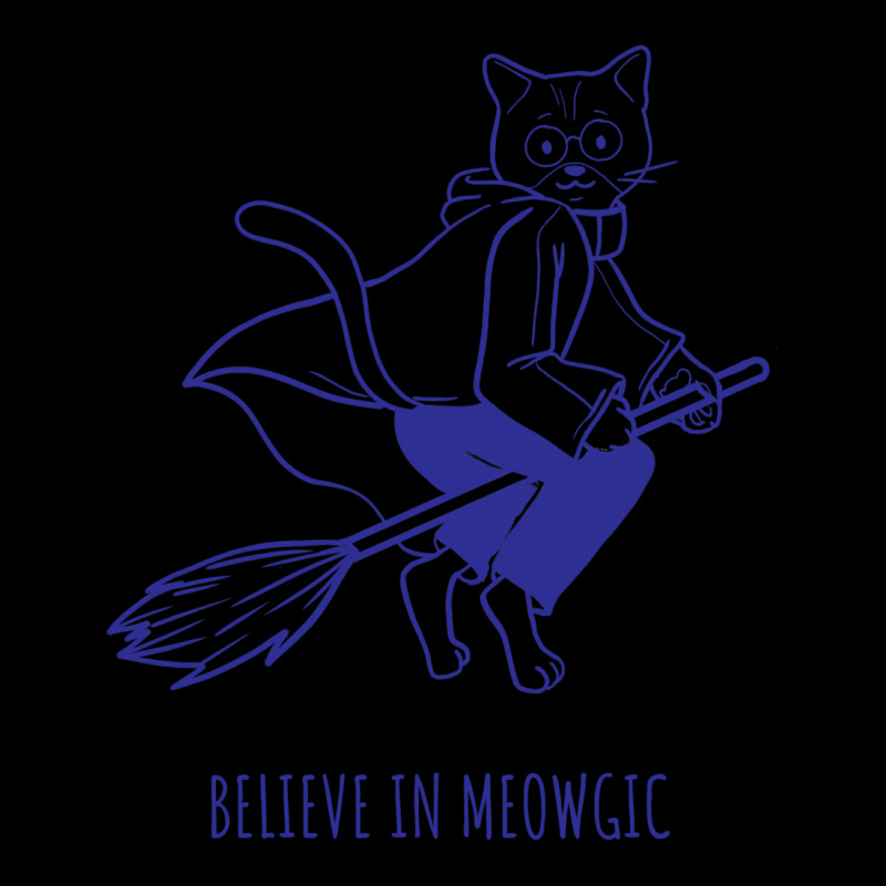 Believe In Magic Pun With Flying Witch Cat Zipper Hoodie by alfanomearsb | Artistshot