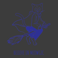 Believe In Magic Pun With Flying Witch Cat Men's Polo Shirt | Artistshot