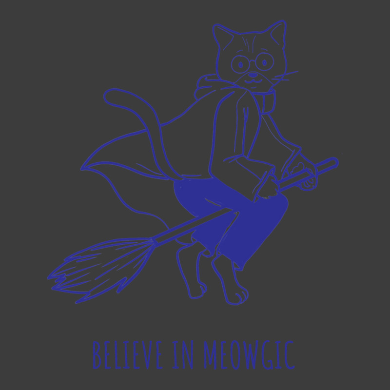 Believe In Magic Pun With Flying Witch Cat Men's Polo Shirt by alfanomearsb | Artistshot