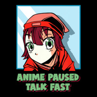 Anime Paused Talk Fast Manga Funny Japanese Animat Adjustable Cap | Artistshot