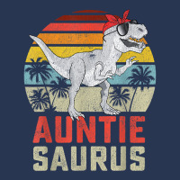 Auntiesaurus T Rex Dinosaur Auntie Saurus Family M Men Denim Jacket | Artistshot