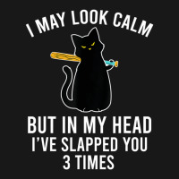 In My Head I've Slapped You 3 Times Funny Black Ca Flannel Shirt | Artistshot