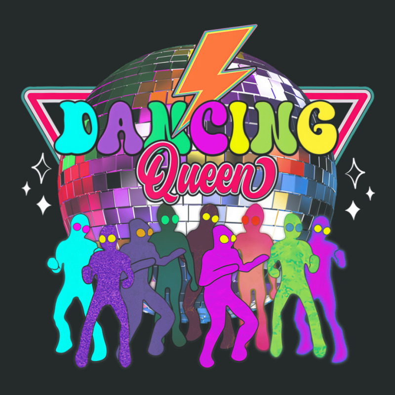 Disco Queen Dance Mom Dancing A Queen Vintage 70s Women's Triblend Scoop T-shirt by galloywa | Artistshot