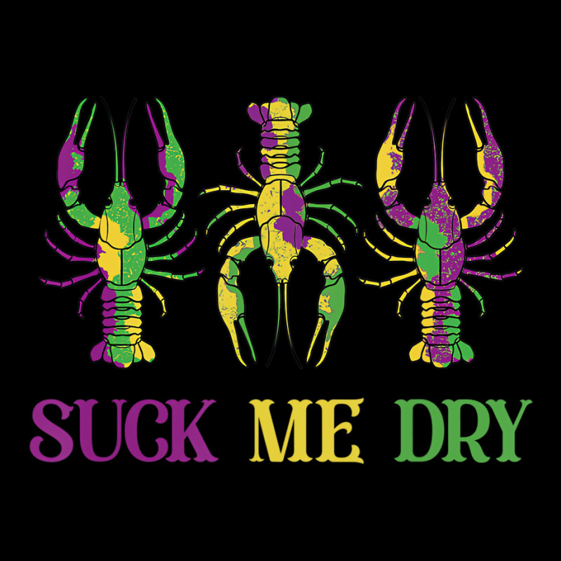 Mardi Gras Shirt Women, Funny Suck Me Dry Crawfish Men's 3/4 Sleeve Pajama Set | Artistshot