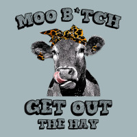 Moo Bitch Get Out The Hay Funny Heifer Leopard T S Unisex Sherpa-lined Denim Jacket | Artistshot