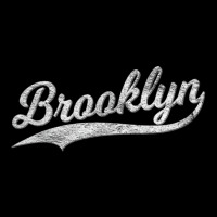 Brooklyn New York Retro Vintage Sports Script Curs Skinny Tumbler | Artistshot