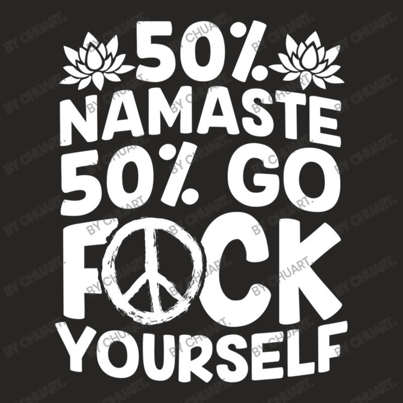 Yoga Namaste Ashtanga Om Yogi Zen Mantra Pilates Ladies Fitted T-Shirt by ChuArt. | Artistshot