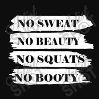 No Sweat No Beauty No Squats No Booty Crop Top | Artistshot